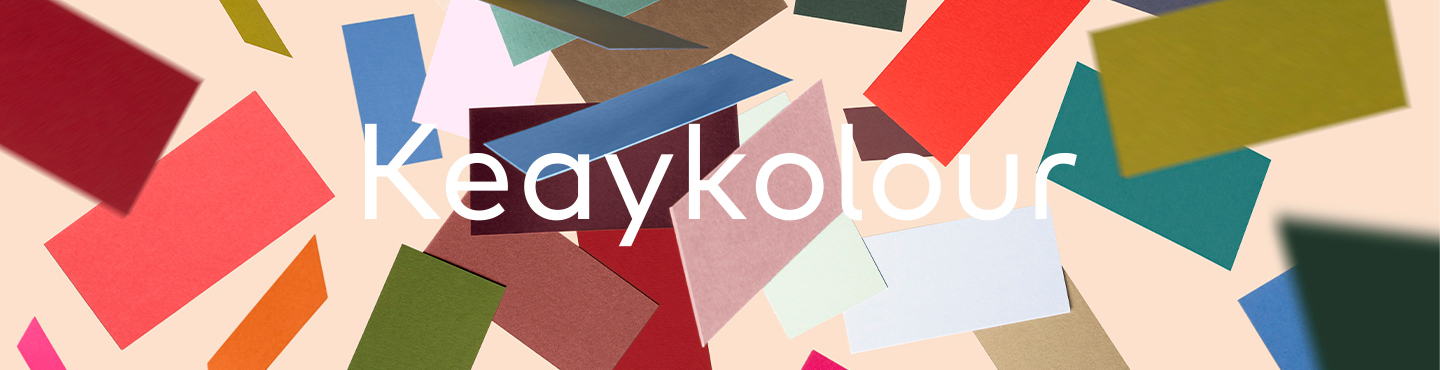 Bannière colorée avec logo Keaykolour