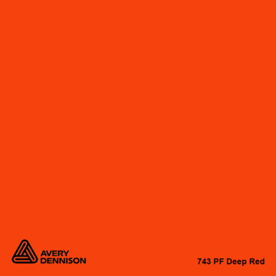 Avery 743 deep red 1230mm