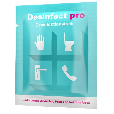 Lingette désinfectante sachet