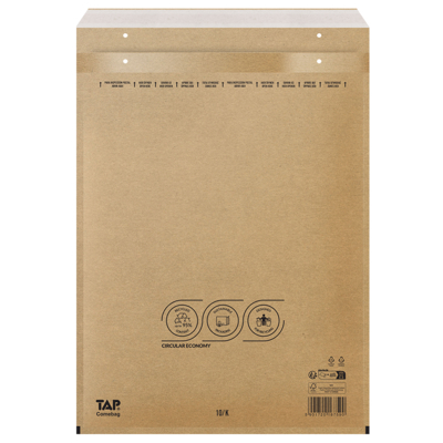 Pochette matelassée bulles d’air, brun, taille K, dimension intérieure 350 x 470 mm | Antalis CH