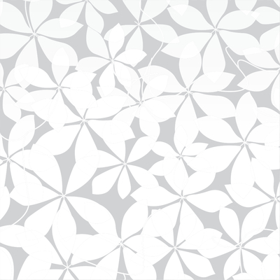 Coala Windows Decor Gradation Flower Floral white 1525 mm