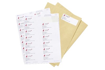 Étiquettes autocollantes prédécoupées