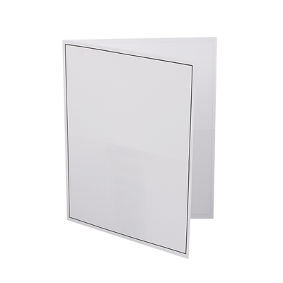 Feuille deuil Cadre noir ouvert