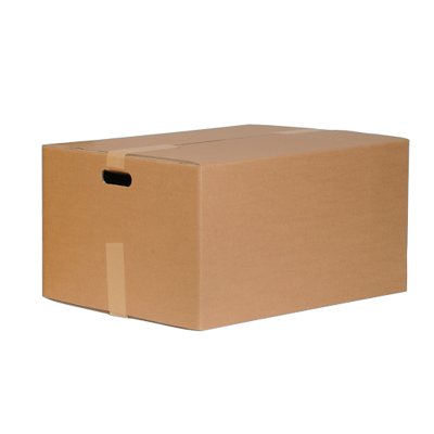 Tragbox, braun, mit Handgriff