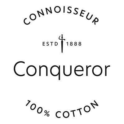 Conqueror Connoisseur 100% Cotton Logo