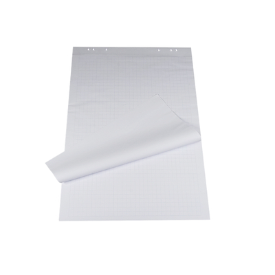 Blocs Flip Chart quadrillé blanc blocs de 50 feuilles vue de face couché