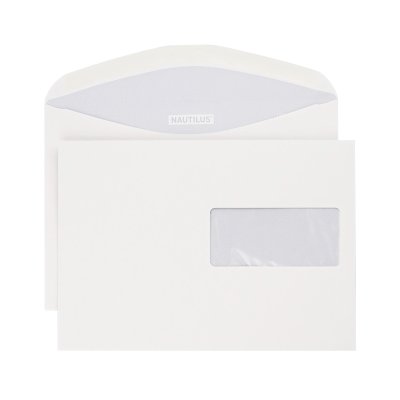 Nautilus Classic C5 100gm2 gummiert Fenster rechts