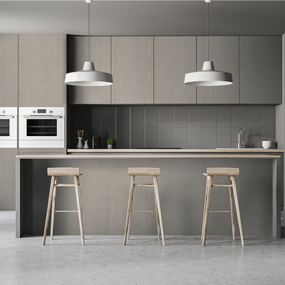 Coala Interior film FABRIC NE38 - Silver And Grey Lined Pattern 1220 mm