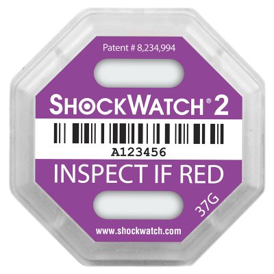 Indicateur de choc ShockWatch2 37g, violet