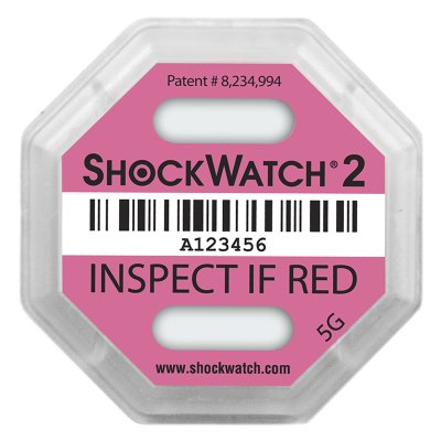Indicateur de choc ShockWatch2 5g, rose