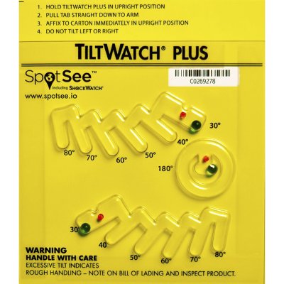 Indicateur d’inclinaison TiltWatch PLUS