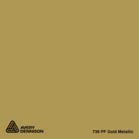 Avery 736 gold metallic 1230mm