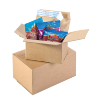 Boîte en carton ondulé, brun, avec colasec