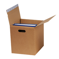 Ordnerversandbox, braun, mit Selbstklebeverschluss