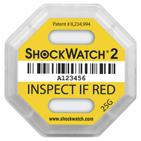 Indicateur de choc ShockWatch2 25g, jaune