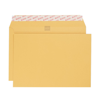 Jaune banque C5 120 gm2 patte autoadhésive sans fenêtre