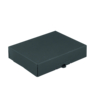 Klappdeckelschachtel, schwarz, 1-wellig, 155 x 110 x 45 mm, geschlossen | Antalis CH