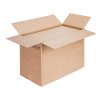 Wellkarton-Faltboxe, braun, 1-wellig