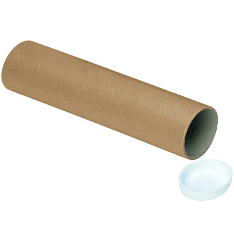 Lot De 50 Couvercles De Rechange Pour Tubes D'Expédition 76 Mm - Ronds Blancs