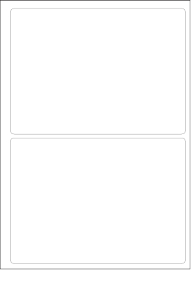 World Series Labels Top blanc  70g/m2 194x139