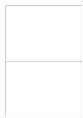 World Series Labels White blanc  70g/m2 195x139