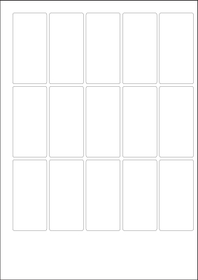 World Series Labels White blanc  70g/m2 37x76