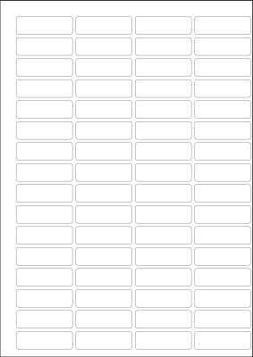 World Series Labels Top blanc  70g/m2 47x15