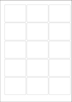 World Series Labels White blanc  70g/m2 63x51