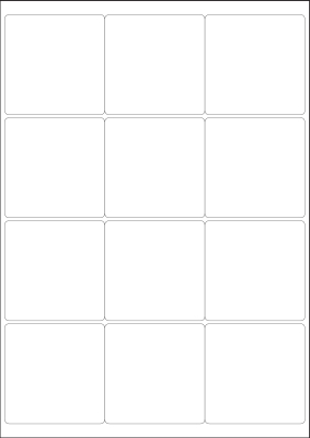 World Series Labels Top blanc  70g/m2 68x68