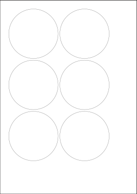 World Series Labels White blanc  70g/m2 76x76
