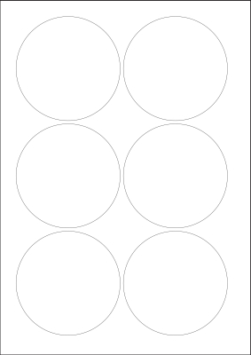 World Series Labels White weiss  70g/m2 88x88