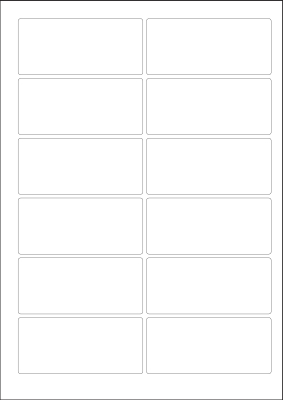 World Series Labels Top blanc  70g/m2 93x42