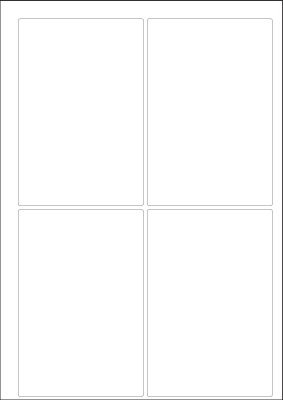 World Series Labels White weiss  70g/m2 94x140