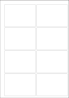 World Series Labels White blanc  70g/m2 96x68