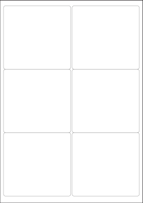 World Series Labels Top weiss  70g/m2 99x93