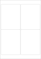 World Series Labels Top blanc  70g/m2 127x99