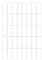 World Series Labels Top blanc  70g/m2 54x22