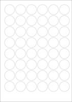 World Series Labels White weiss  70g/m2 30x30
