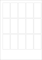 World Series Labels White blanc  70g/m2 37x76