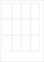World Series Labels White weiss  70g/m2 42x76