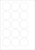 World Series Labels Top blanc  70g/m2 51x51