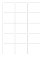 World Series Labels White blanc  70g/m2 63x51