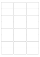 World Series Labels Top blanc  70g/m2 64x34