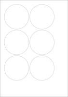 World Series Labels White blanc  70g/m2 76x76
