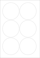 World Series Labels Top blanc  70g/m2 88x88