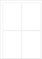 World Series Labels White blanc  70g/m2 94x140