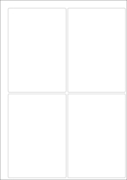 World Series Labels Top blanc  70g/m2 139x96