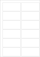 World Series Labels Top blanc  70g/m2 96x45