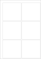 World Series Labels White blanc  70g/m2 96x92