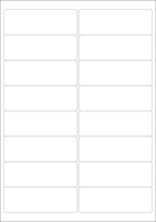 World Series Labels Top blanc  70g/m2 99x34